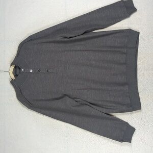 Hathaway Men's Grey Mock‎ Neck Casual Sweater Size XL